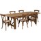 Flash Furniture Rectangle Antique Farm Table, Wood Top, Wood Grain XA-FARM-11-GG - alternate 2